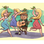 The Old Bloke and The Three Young Blondes  Shiraz, Roussanne, Viognier & Marsanne  McLaren Vale  The Name:   The Old Bloke is a Shiraz dominant blend with Roussanne, Viognier and Marsanne, three white Rhone varieties that d’Arenberg planted in McLaren Vale in the 1990’s. These ‘young blondes’ add fragrance, spice and length to the ‘old bloke’, which is sourced from d’Arenberg’s oldest Shiraz vines. Some might joke that the old bloke is Chester, and the three young blondes are his daughters, the fifth generation who will carry on the d’Arenberg tradition. Each of these title characters are represented on the label as a cut out silhouette.  Much like the wine itself, the four personalities are ‘blended’ together by being overlayed one on top of the other, each creating a window to the next and achieving an effect of tactility and depth.